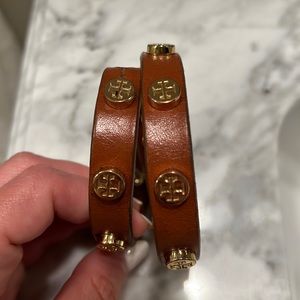 Tory burch leather wrap bracelet